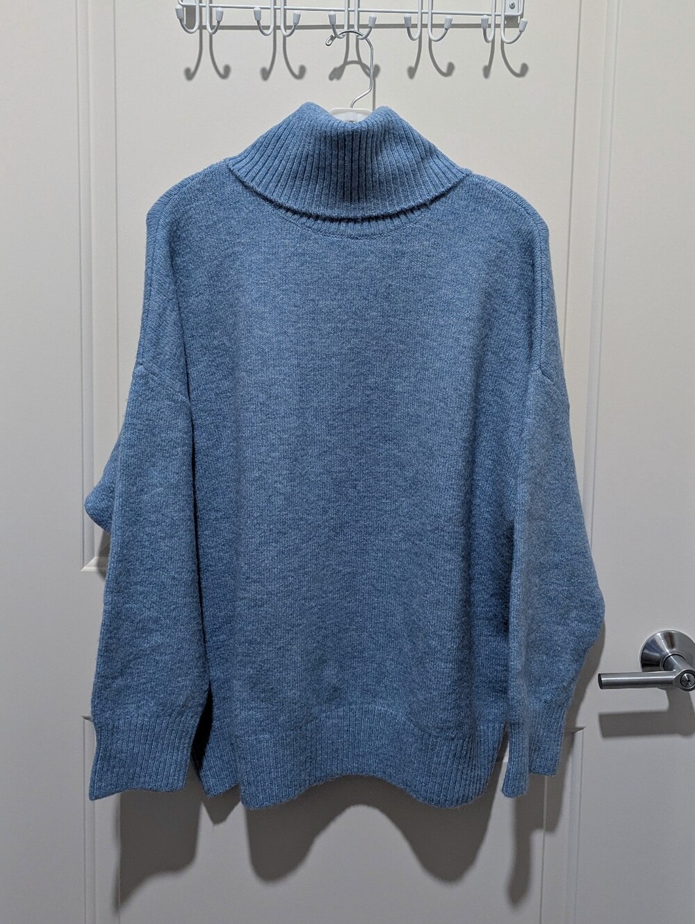 Mango Wool Blend Chunky Turtleneck Sweater